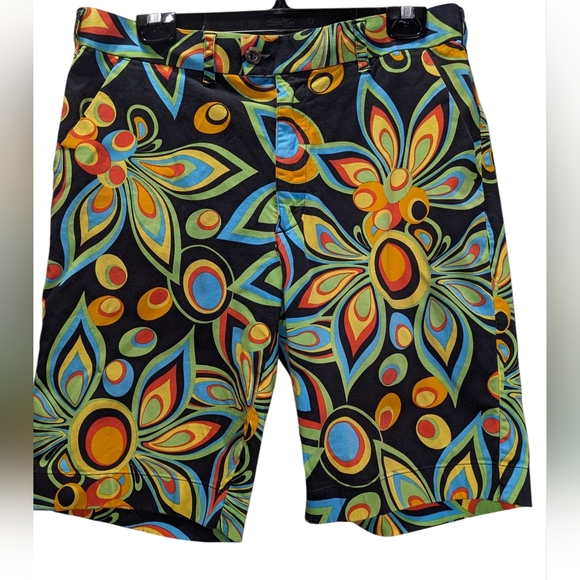 Loudmouth Men's Floral Pattern Shorts - Multicolor Golf Shagadellic Size 36 - Picture 1 of 9